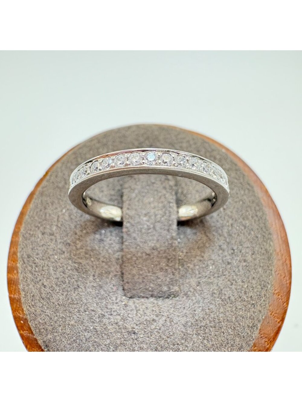 Cubic Zirconia Pavé Set Statement Ring Sterling Silver 925 Size 6.5
